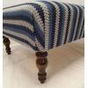 24" x 40" Large Romo Stripe Footstool